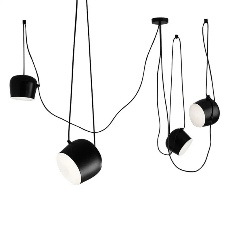 Axya Modern Industrial Drum Pendant LED Ceiling Light for Kitchen and Restaurant