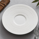 Axyaa Ceramic Steak Plate: Circular Serving Dish for Molecular Cuisine