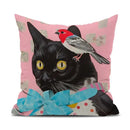 Axyaa Cute Anime Pillow & Cushion Cover Set - 40x40cm Square Decorative Sofa Pillowcase