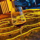 Axyaa Transparent Hammer Pattern Red Wine Glass Cup Large Capacity Glass Cup for Events