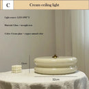 Axyaa Milky White Glass Ceiling Lamps - Minimalist Nordic Style