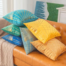 Luxury Gold-Embossed Velvet Throw Pillowcase by Axyaa - Elegant Home Decor Solution