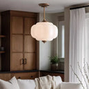 Axyaa Pumpkin Glass Chandelier - Modern Chinese Style for Home and Restaurant