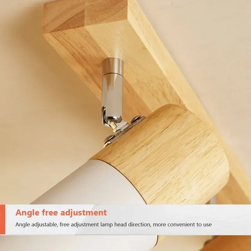 Axyaa Rotatable Wood Ceiling Spotlight for Home Decor