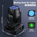 Axyaa 100W RGBW Moving Head Beam Light - Voice Control DMX Stage Lighting