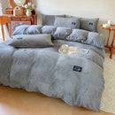 Axyaa Velvet Duvet Cover Set - Warm & Cozy Bedding for Twin Queen King