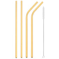 Axyaa Stainless Steel Straw Set with Cleaner Brush Home Bar Accessory