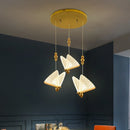 Axyaa Modern Butterfly Chandeliers: LED Hanging Lights for Home, Bedroom, Coffee Store