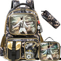 Axyaa Boys School Backpacks: 3PCS Elementary Student Aesthetic Backpacks, Ages 8-10, Kids