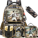 Axyaa Boys School Backpacks: 3PCS Elementary Student Aesthetic Backpacks, Ages 8-10, Kids