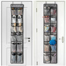 Axyaa Over the Door Shoe Organizer with 12/14 Large Breathable Pockets