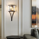 Axyaa Teardrop Crystal Wall Lamp: Elegant Lighting for Bedroom, Living Room, and Aisle