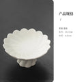Axyaa White Ceramic Lace Fruit Plate Set