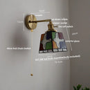 Axyaa Peace Pigeon Tiffany Rotatable Wall Lamp