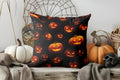 Axyaa Halloween Castle Pumpkin Print Pillow Cover for Sofa Bedroom Car