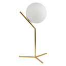 Axyaa Glass Ball Desk Lamp, Minimalist Design, E27 Bulb, Fashionable Home Decor