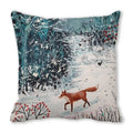 Axyaa Merry Christmas Cotton Linen Pillowcase Home Decor Happy New Year