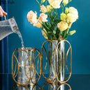 Axyaa Glass Vase Hydroponics Flower Pot Desk Decoration - Room Aesthetic Decor