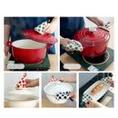 Axyaa Insulated Kitchen Gloves - Heat-Resistant Oven Mitts for Pots, Casseroles & Handles
