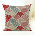 Axyaa Cartoon Animal Print Linen Cushion Cover 45*45cm
