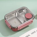 Axyaa Stainless Steel Bento Box: Divided Leakproof Lunch Container for Food Storage