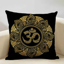 Axyaa Hamsa Cushion Cover, Mandala Sofa Pillow Case, 45x45cm