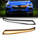 Axyaa Car Grille Lights: Subaru Crosstrek LED DRL Turn Signal Lamps