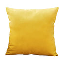 Axyaa Bright Yellow Velvet Cushion Cover 45X45 for Modern Home Decor