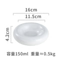 Axyaa Ceramic Concave Soup, Dessert, Sushi Plate - Retro Creative Design