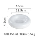 Axyaa Ceramic Concave Soup, Dessert, Sushi Plate - Retro Creative Design