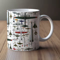 Axyaa Aviation Art Mug: Handcrafted Blueprints for Pilots