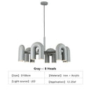 Axyaa Nordic LED Ceiling Chandelier - Modern Artistic Pendant Lights for Home and Restaurant