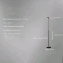 Axyaa Red LED Standing Floor Lamp: Minimalist Metal, Height Adjustable, Nordic Design