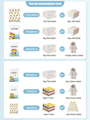Axyaa Shiba Inu Compression Bags for Clothes Storage: Cute Cartoon Design, Dust Proof Organizer