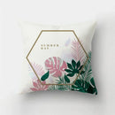 Axyaa Geometric Leaves Pillowcase 45x45cm Home Sofa Decoration