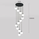 Axyaa Staircase Chandeliers LED Pendant Light for Modern Living Room Decor