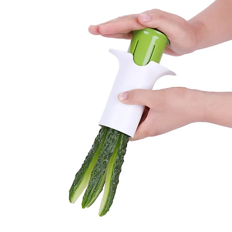 Axya Cucumber Strip Cutter Stainless Steel Blade Vegetable Divider Carrot Slicer