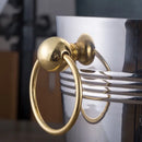 Axya Stainless Steel Bar Ice Bucket with Two Handles and Golden Finish