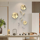 Axya 3D Carp & Lotus Leaf Wall Hanging for Outdoor Décor