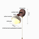 Axyaa Modern White Glass LED Wall Lights Up Down Rotate Sconce