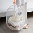 Axyaa Foldable Skeleton Clothes Basket: Ventilated, Portable, Large Capacity Storage Organizer