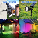 Axyaa Solar RGB Lawn Spotlight for Garden Decoration