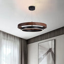 Axyaa Modern Double Circular LED Chandelier