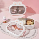 Axyaa Rabbit Design Stainless Steel Lunch Box, Large Capacity Bento Box