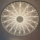 Axyaa Glass Rope Chandelier LED Staircase Restaurant Nordic Living Room Bar Lighting