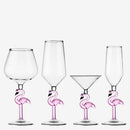 Axyaa Pink Flamingo Stem Goblet Champagne Martini Glass for Bar Party