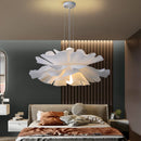 Axyaa Modern LED Petal Chandelier Ceiling Lamp for Bedroom, Study, and Cloakroom