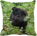 Axyaa Manga Anime Cute Expression Woman Face Pillow Cover 45x45cm Home Decor