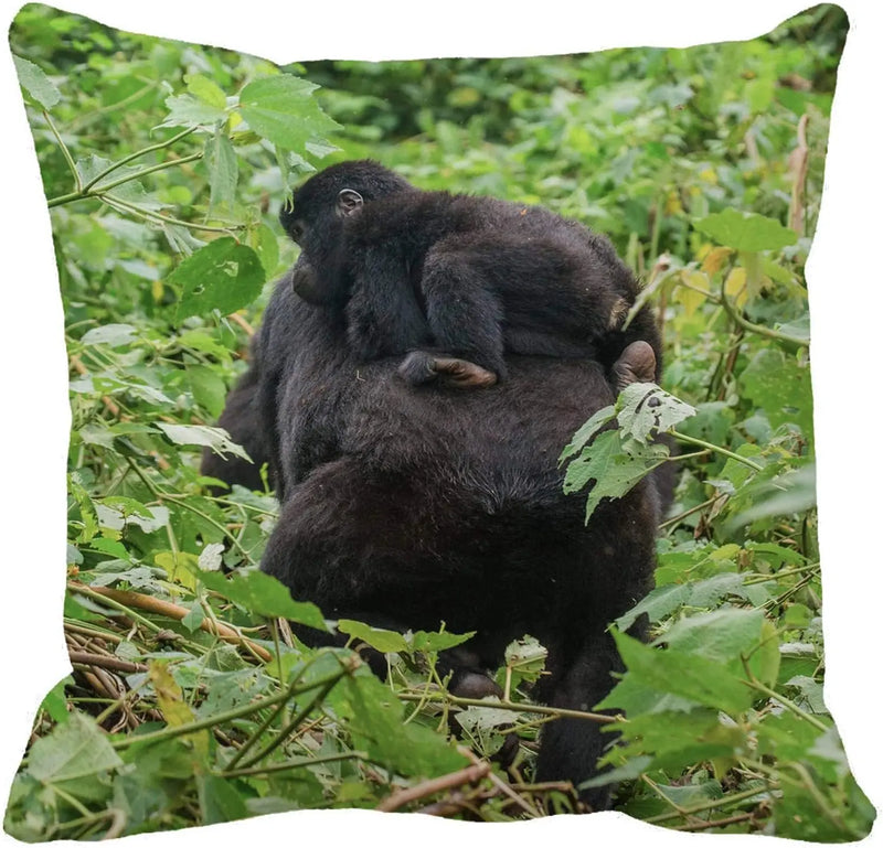 Axyaa Manga Anime Cute Expression Woman Face Pillow Cover 45x45cm Home Decor