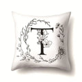 Nordic Style Letter Wreath Pillow Cover by Axyaa - Home Decor Essential